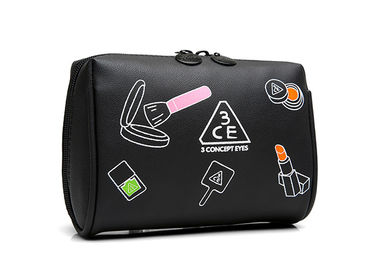 China Multiple Colors PVC Leather Custom Toiletry Bag / Travel Beauty Bag With Zipper supplier