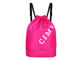 Customized Drawstring Beach Bag , Drawstring Swim Bag With Wet Dry Separation Backpack supplier