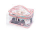 Easy Carrying Clear Cosmetic Bags For Travel Fashionable Design OEM Service supplier