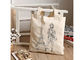 Cotton Shopping Canvas Bag Heavy Duty Simple Style With Large Capacity supplier